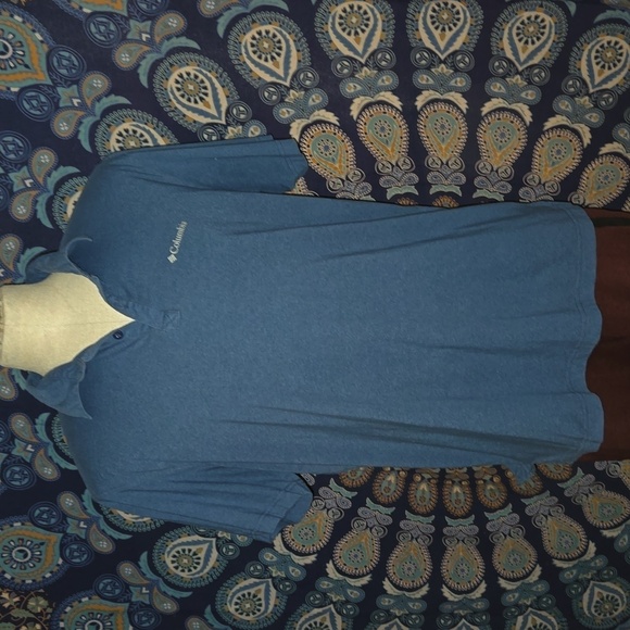 Columbia XL omni-wick polo tshirt. Blue - Picture 6 of 7